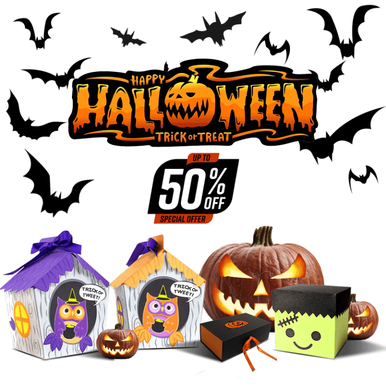Halloween special offer on custom boxes