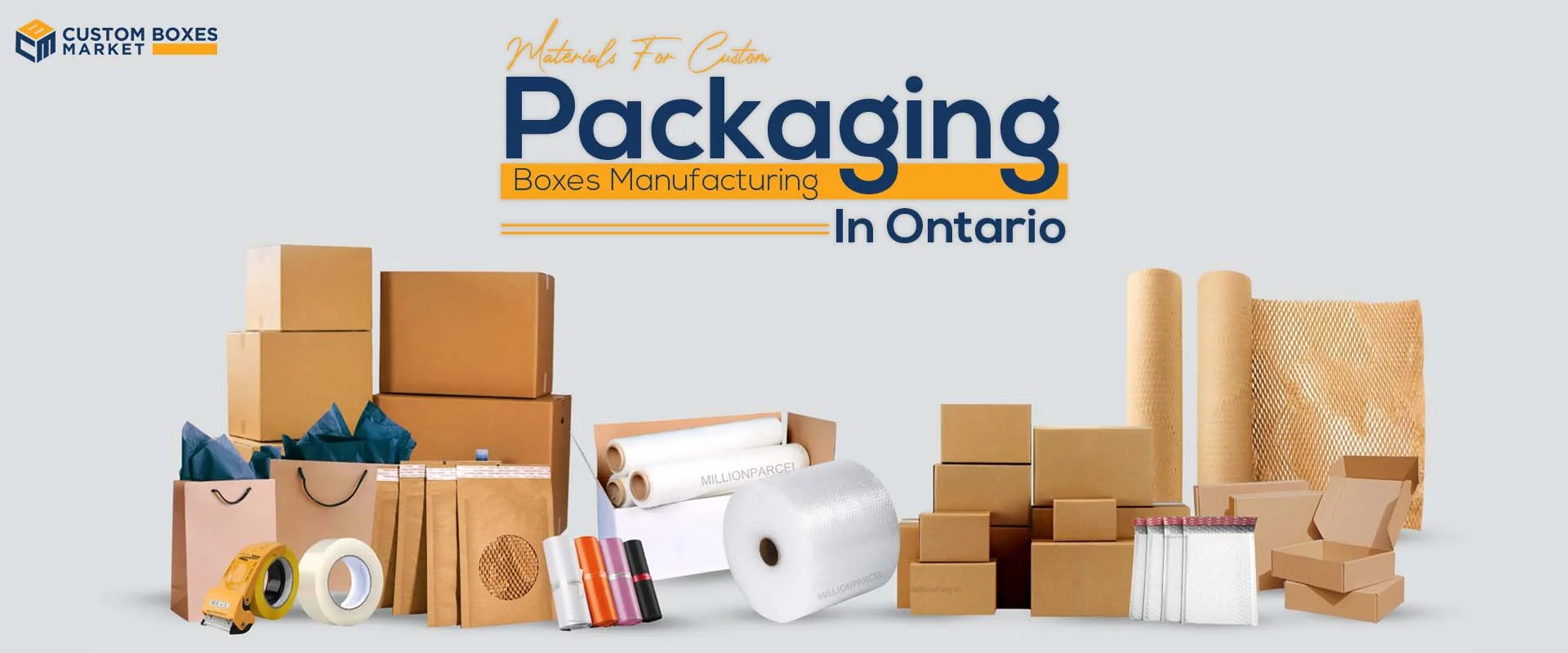 Materials For Custom Packaging Boxes Manufacturing In Ontario