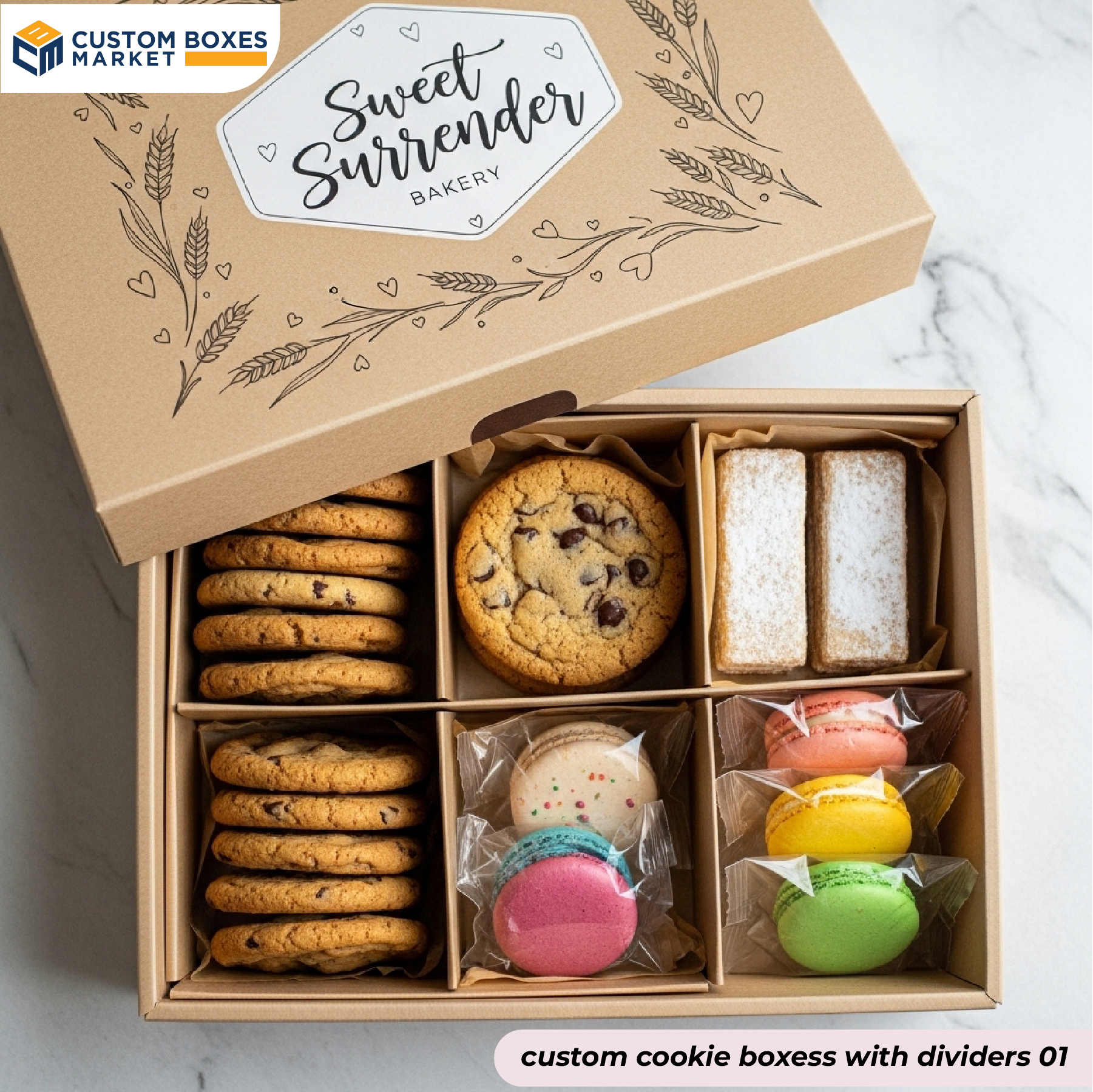 Cookie Boxes With Dividers