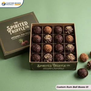 Custom Rum Ball Boxes Packaging