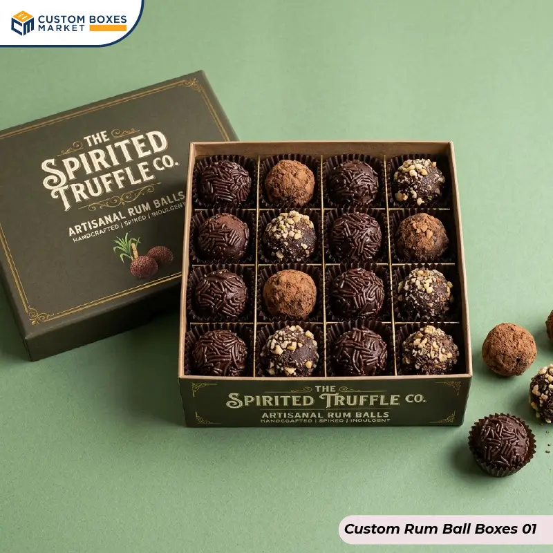 Custom Rum Ball Boxes
