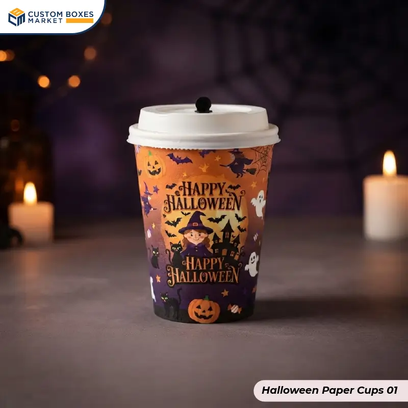 Custom Halloween paper cups