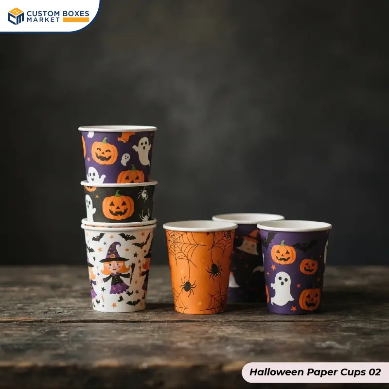 Custom Halloween paper cups