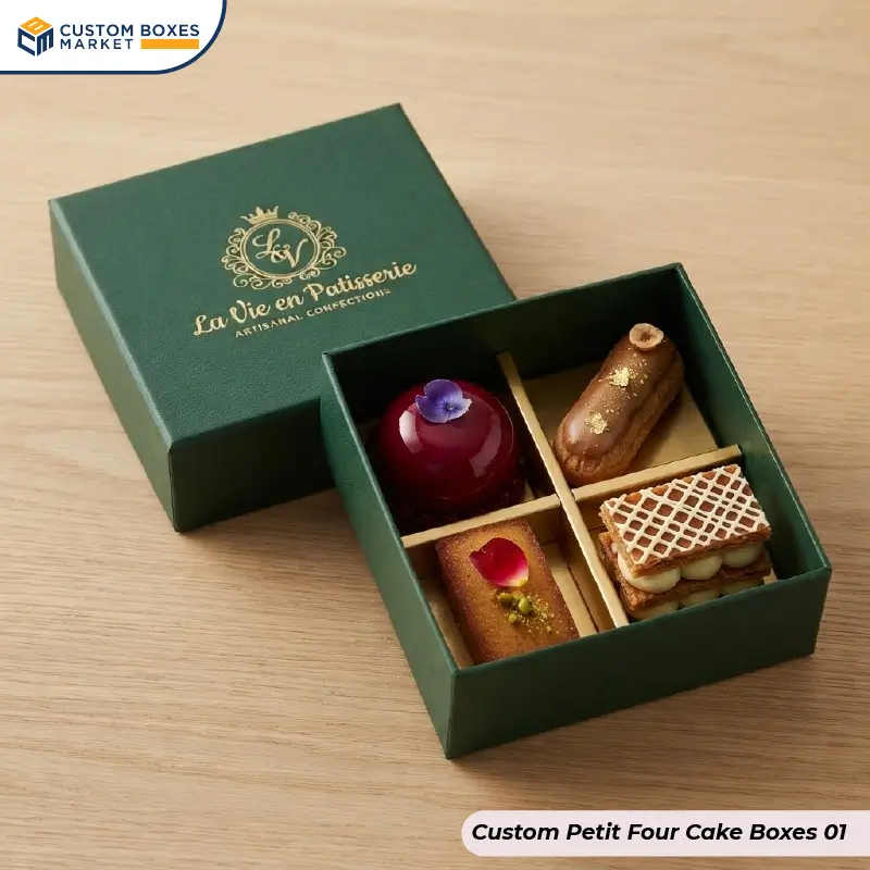 Custom Petit Four Cake Boxes