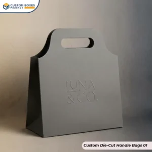 custom die-cut handle bags design