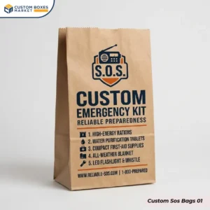 custom kraft sos bags